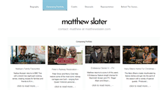 Desktop Screenshot of matthewslater.com