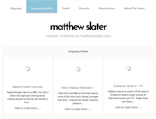 Tablet Screenshot of matthewslater.com